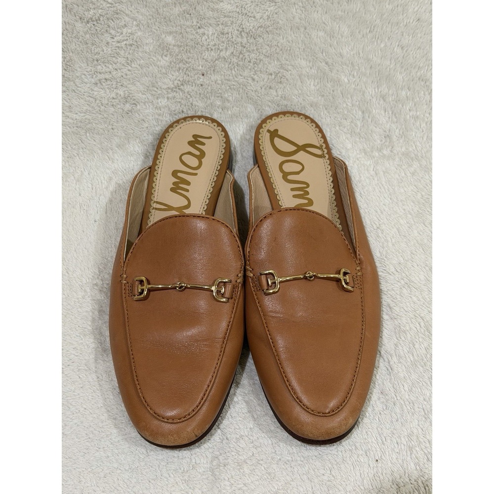 Sam Edelman Linnie Bit Mules, Women's Size 6.5, Saddle Leather‎ Slip On